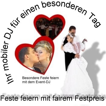 Hochzeits DJ Hannover gesucht und preiswert gebucht f�r Hochzeit, Geburtstag, Silberhochzeit, Goldene Hochzeit, Party und Events in Hannover, sowie dem Raum Hannover.